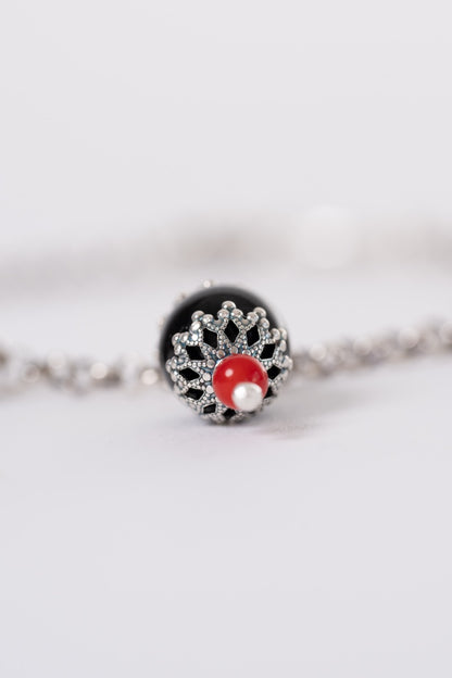 Bracciale Con Cocco e Corallo HOROS