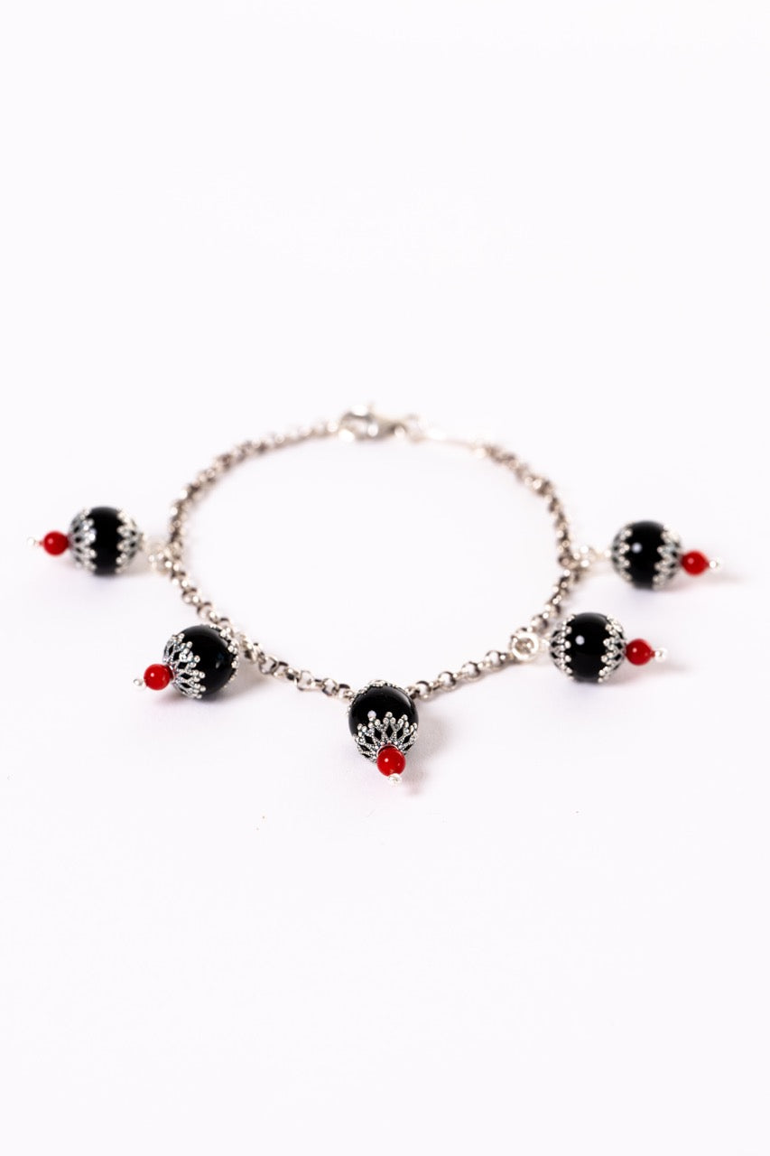 Bracciale Con Cocco e Corallo HOROS