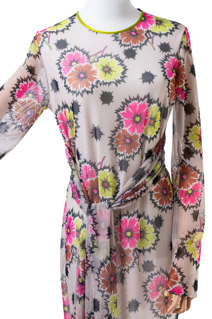 Mesh Dress fiori VERNISSE