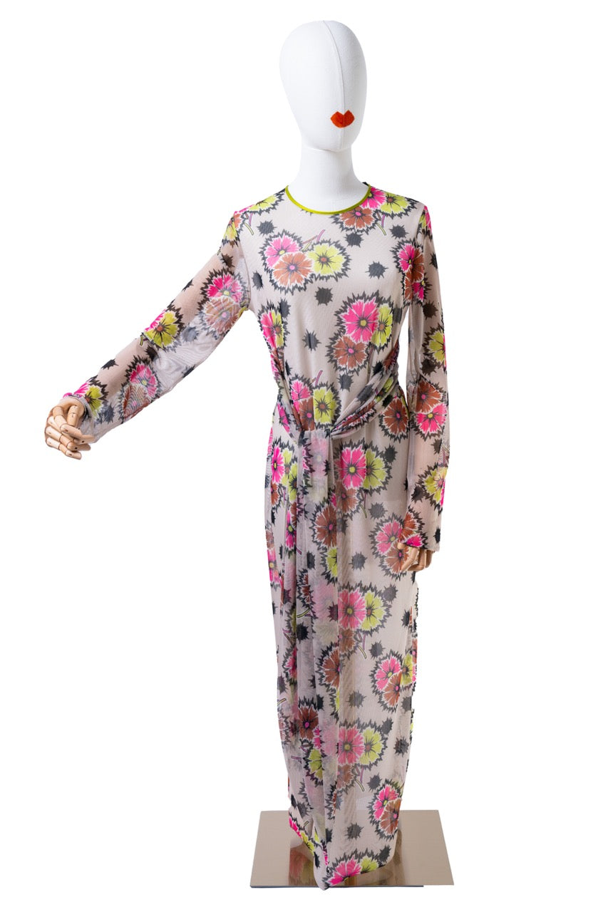 Mesh Dress fiori VERNISSE