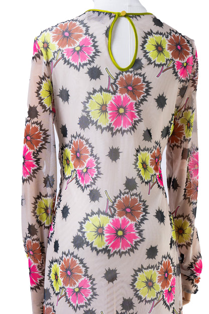 Mesh Dress fiori VERNISSE