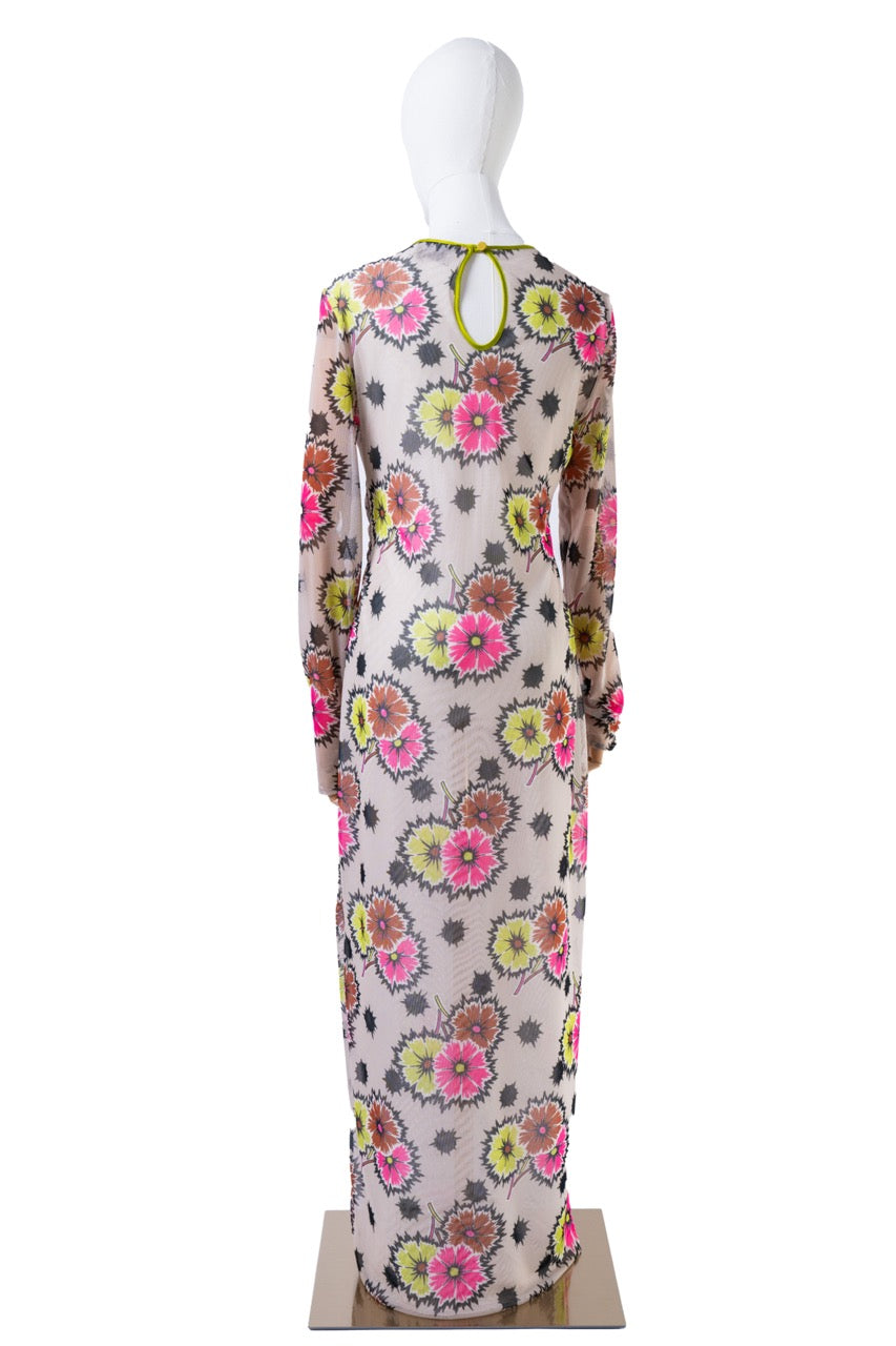 Mesh Dress fiori VERNISSE