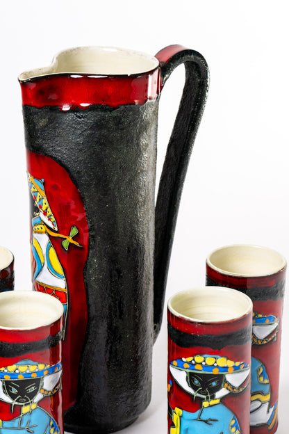 Set brocca e bicchieri orientali Teresa Cercava