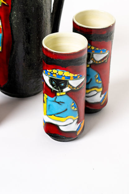 Set brocca e bicchieri orientali Teresa Cercava