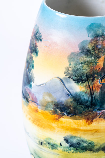 Vaso scenario di campagna ovale Teresa Cercava