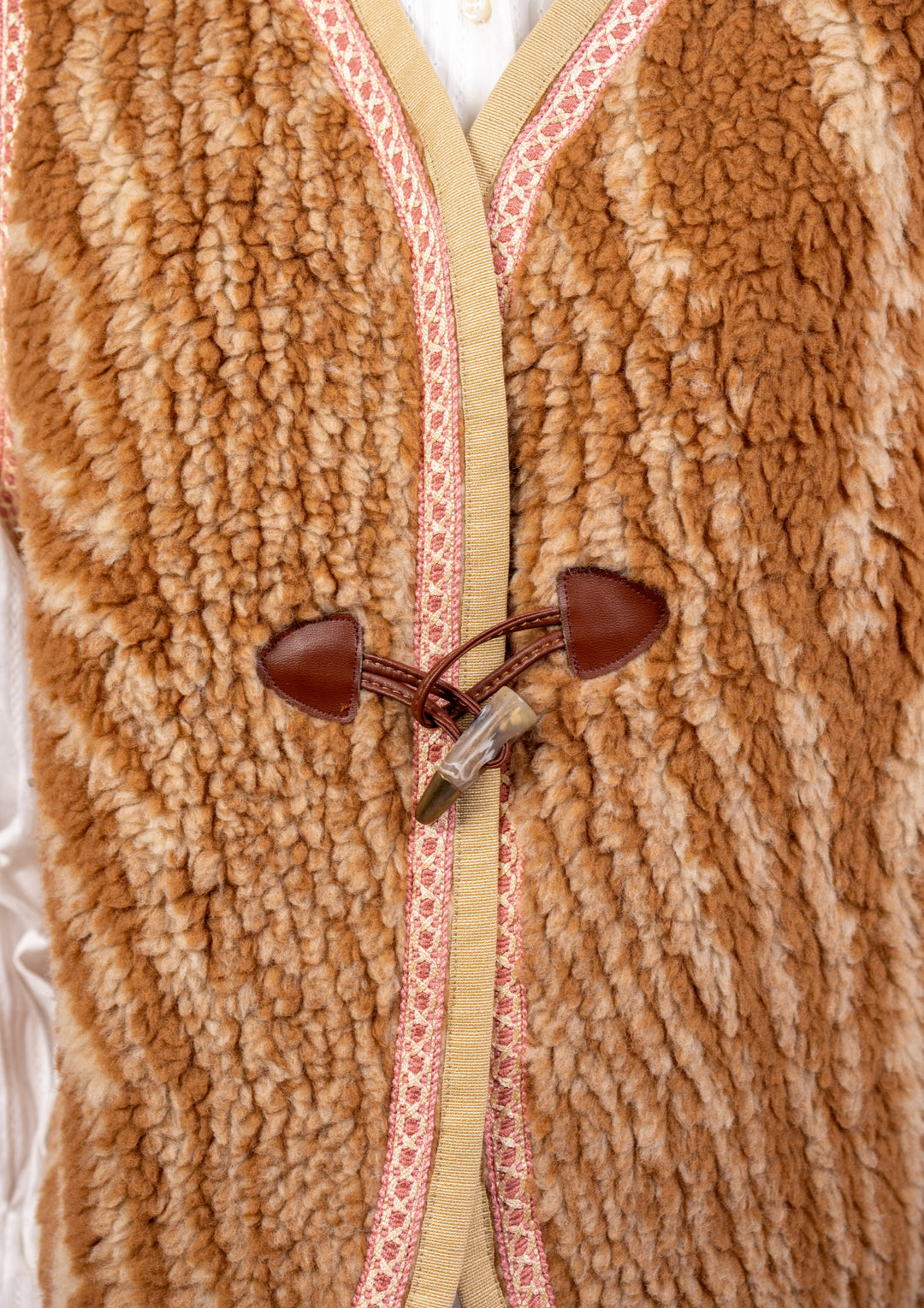 JUNO wool vest with trim LE TRE SARTE
