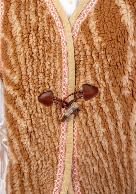 JUNO wool vest with trim LE TRE SARTE