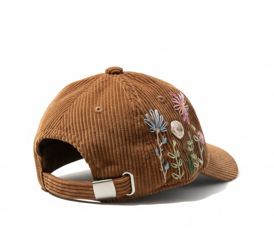 Baseball hat velluto ricamato