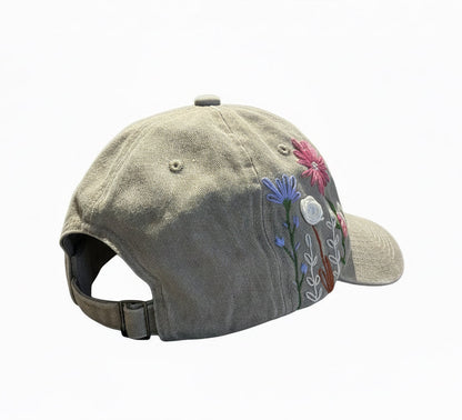 Baseball hat ricamo fiori