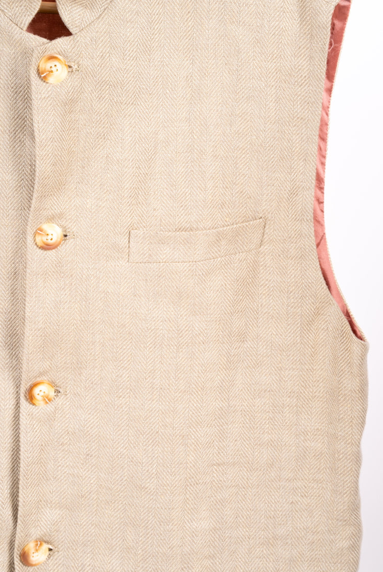 Ottaviano linen vest man LE TRE SARTE