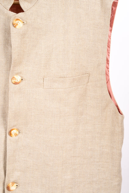 Ottaviano linen vest man LE TRE SARTE