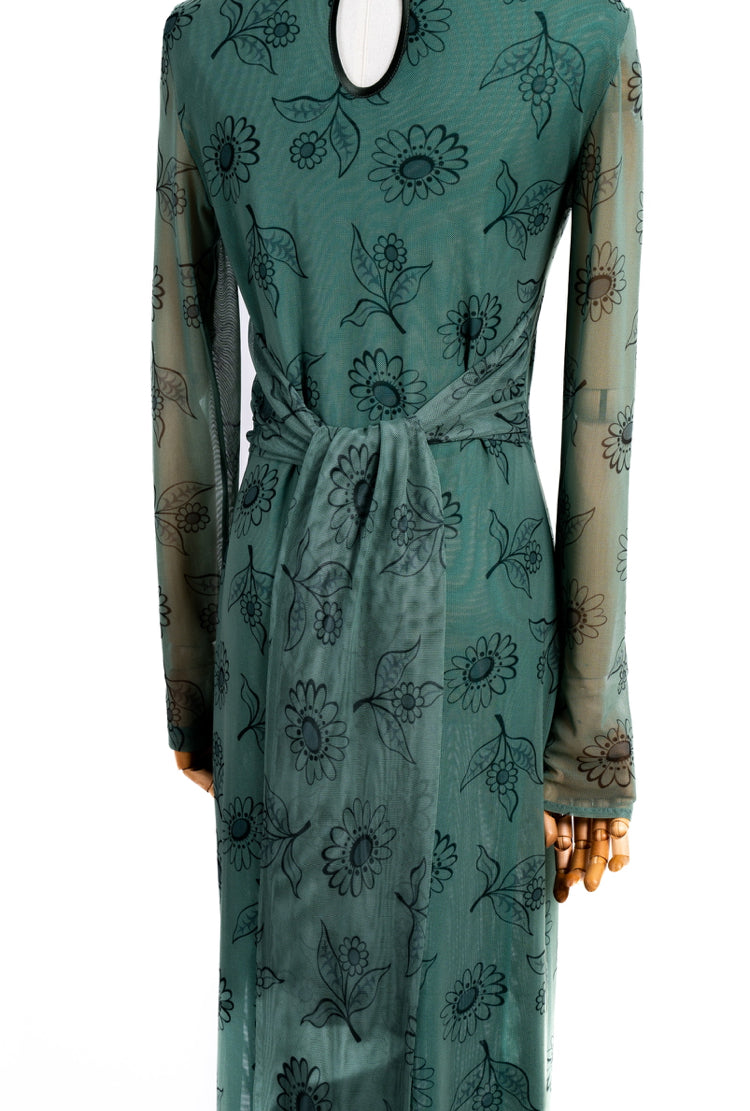 Mesh Dress Vernisse verde