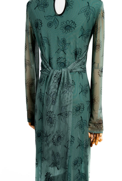 Mesh Dress Vernisse verde