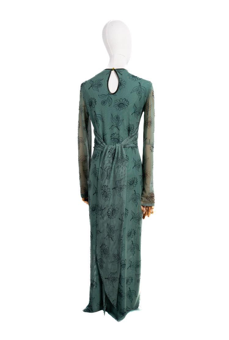 Mesh Dress Vernisse verde