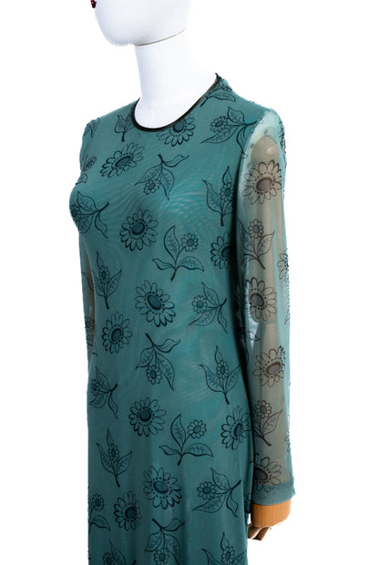 Mesh Dress Vernisse verde