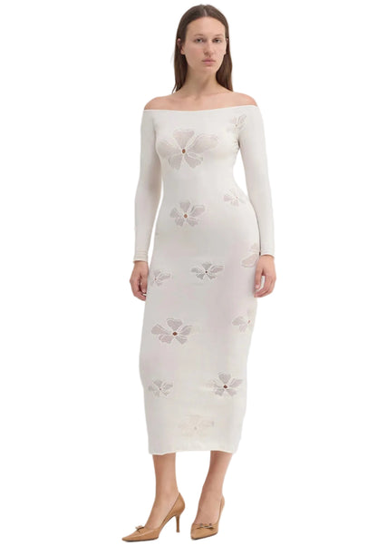 Monogram Dress white Maccapani