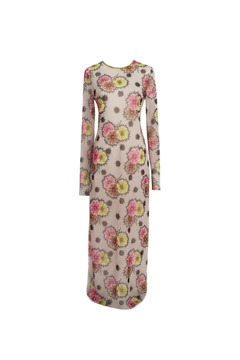 Mesh Dress Flowers