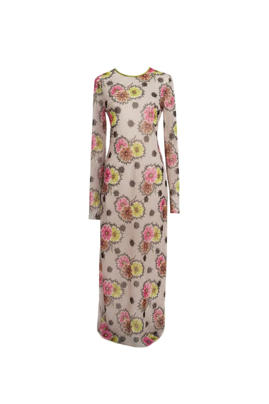 Mesh Dress fiori