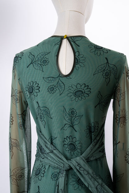 Mesh Dress Vernisse verde