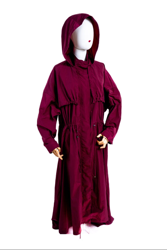 Trench Bordeaux Marina Rinaldi by Teresa Maccapani