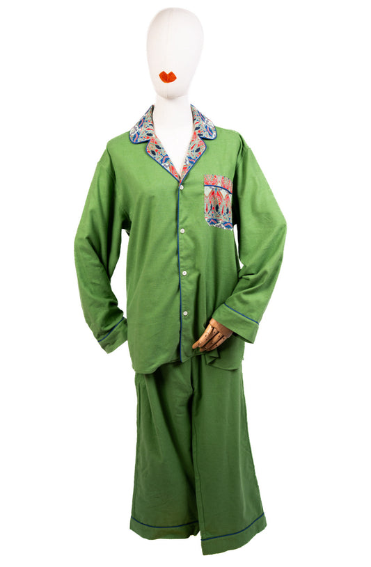Pyjama flanella verde