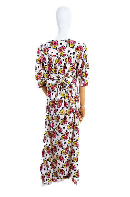 Oopsy daisy balloon Dress fiori e pois bianco Vernisse