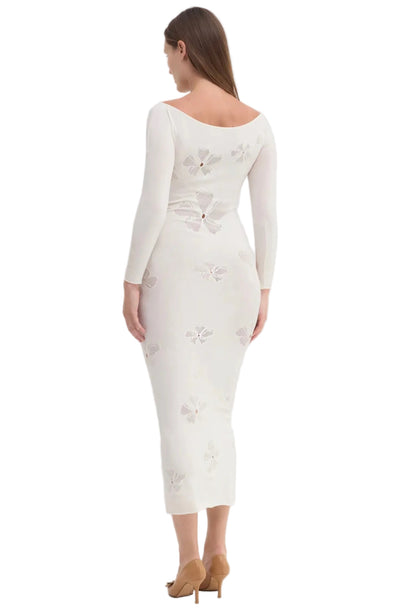 Monogram Dress white Maccapani