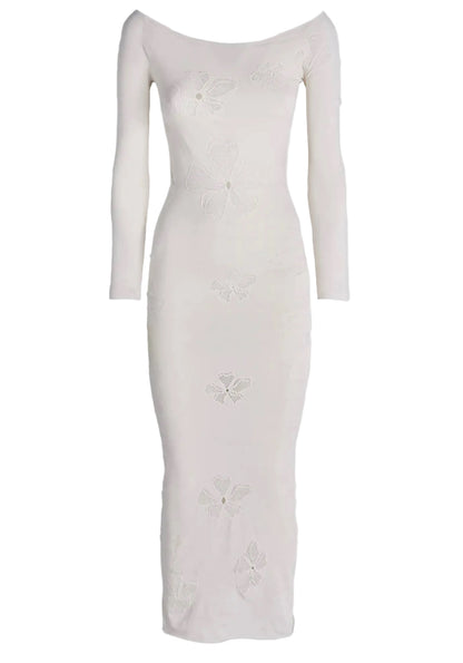 Monogram Dress white Maccapani