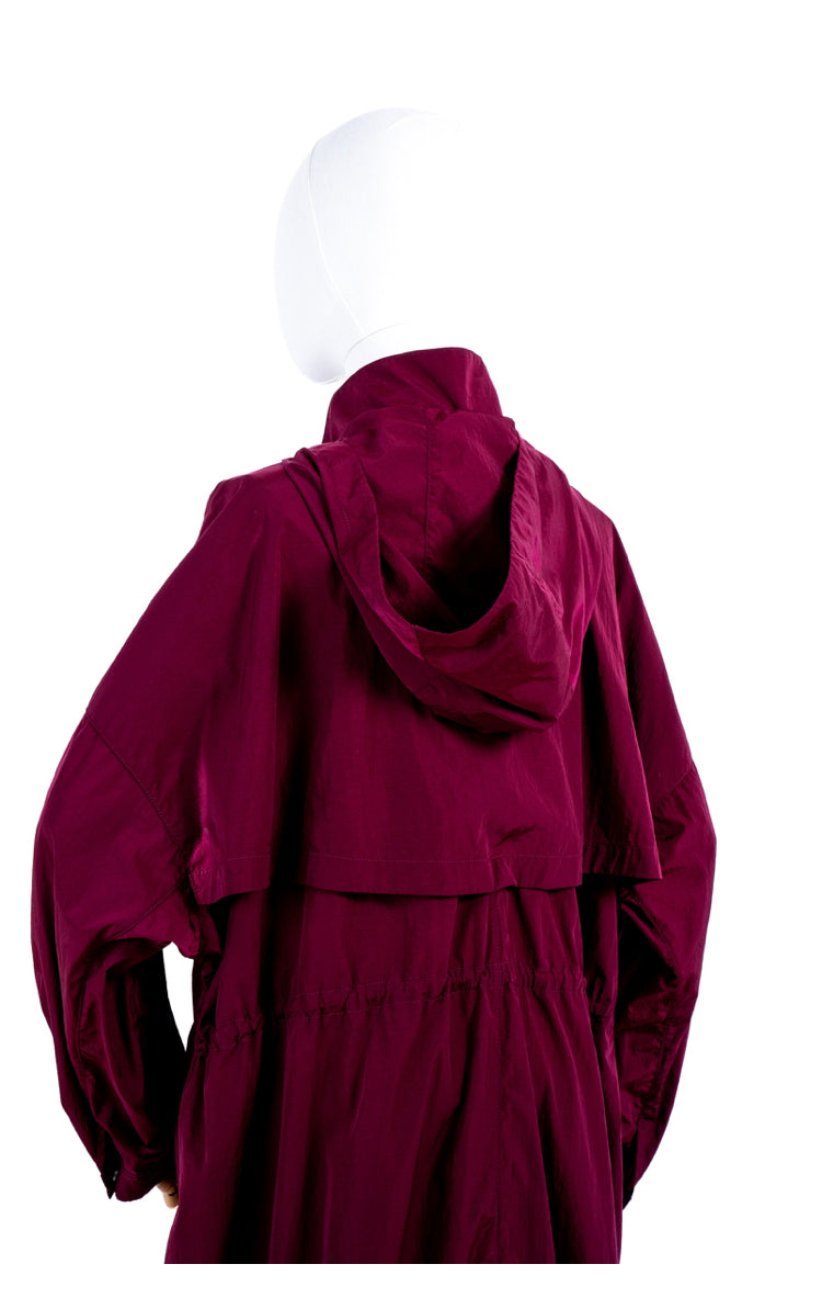 Trench Bordeaux Marina Rinaldi by Teresa Maccapani