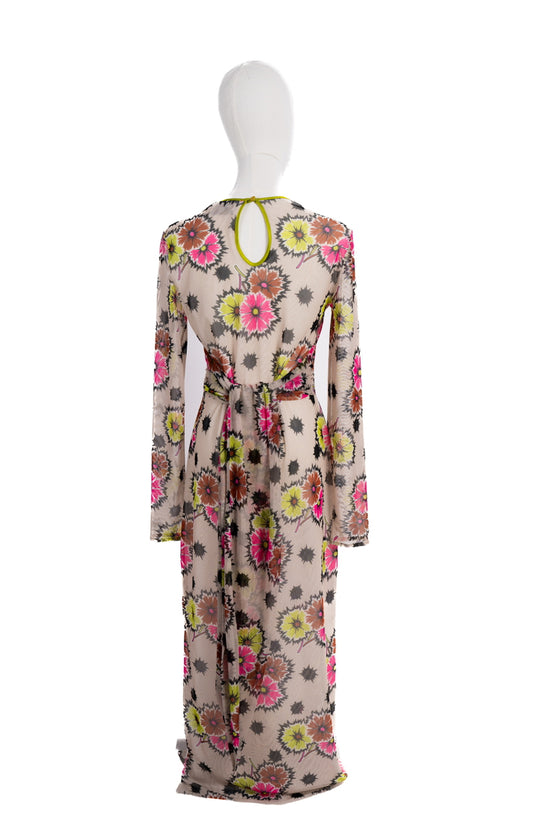 Mesh Dress fiori VERNISSE