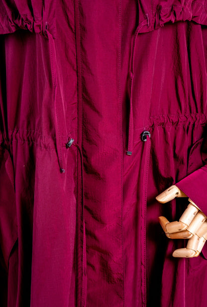 Trench Bordeaux Marina Rinaldi by Teresa Maccapani