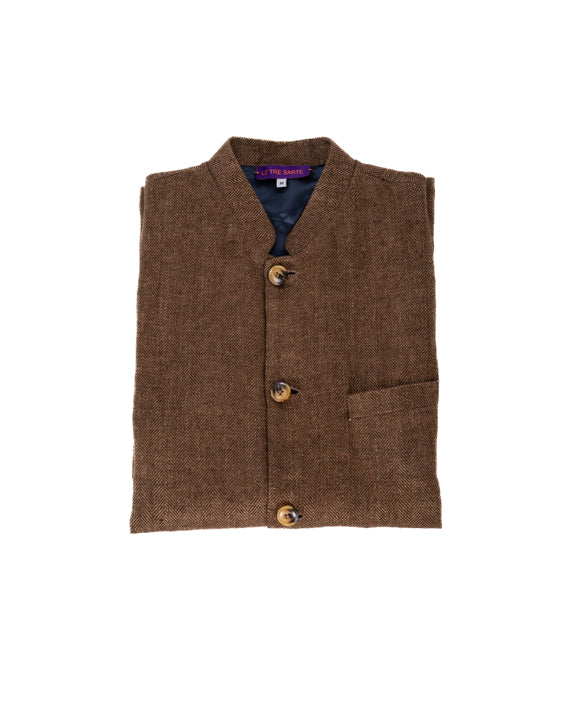 Ottaviano linen vest man LE TRE SARTE