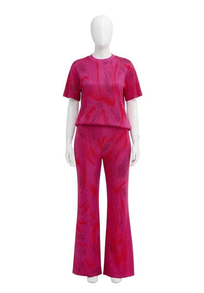 Fuchsia red Maccapani Jersey T-shirt