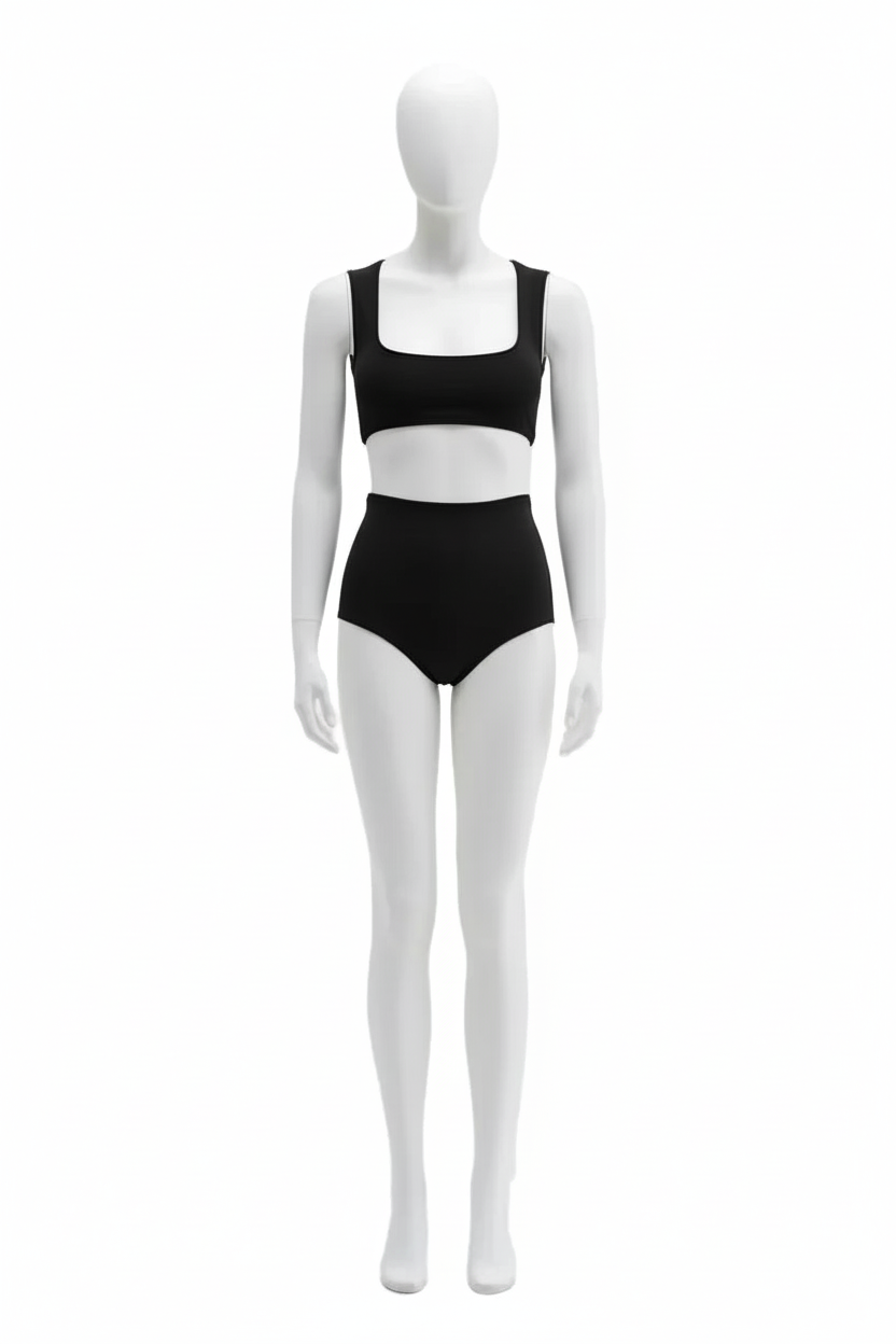 MACCAPANI black elastic shorts