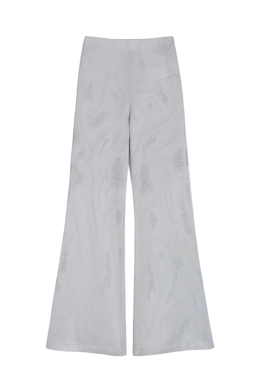 MACCAPANI white silver jersey trousers
