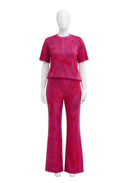 MACCAPANI Fuchsia Jersey Trousers