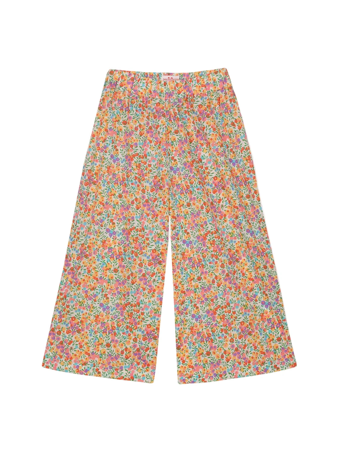 Long trousers with flowers RED FISH