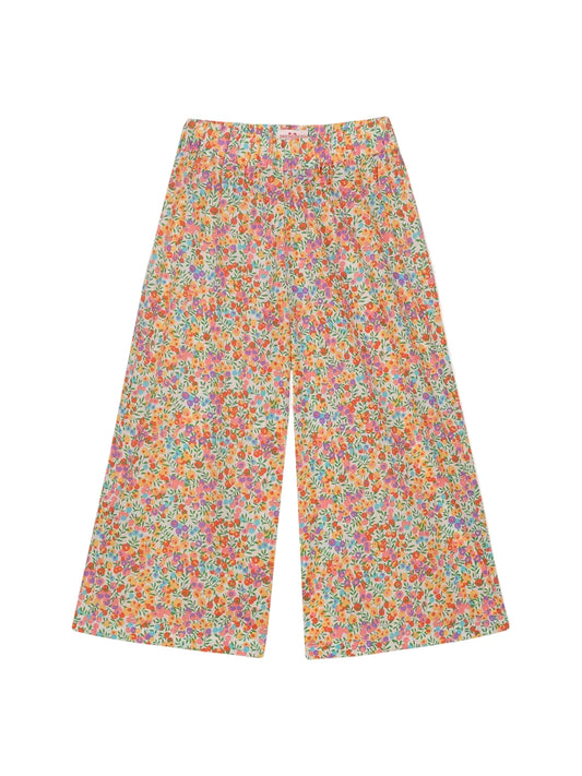 Long trousers with flowers RED FISH