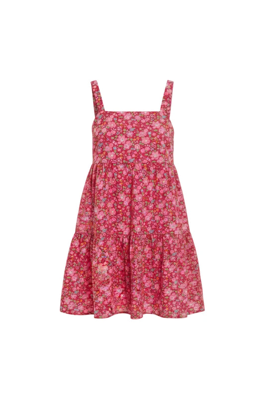 Short liberty flounce dress RED FISH dress