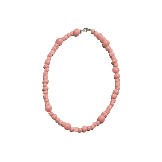 Collana Ceramica Rosa