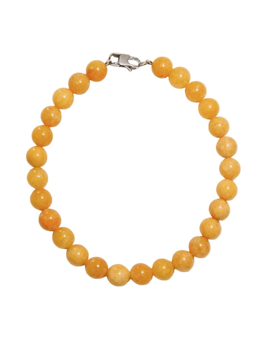 Collana Giada Gialla Bold