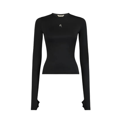 Long Sleeve T-Shirt UPF50+ UV Swimwear Women - Vulcanic Black