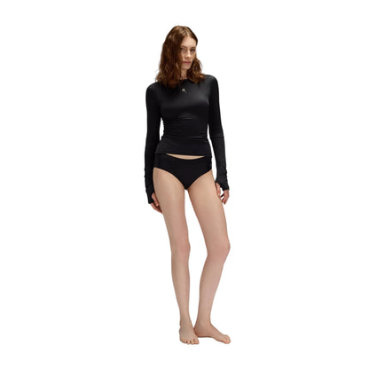 Long Sleeve T-Shirt UPF50+ UV Swimwear Women - Vulcanic Black