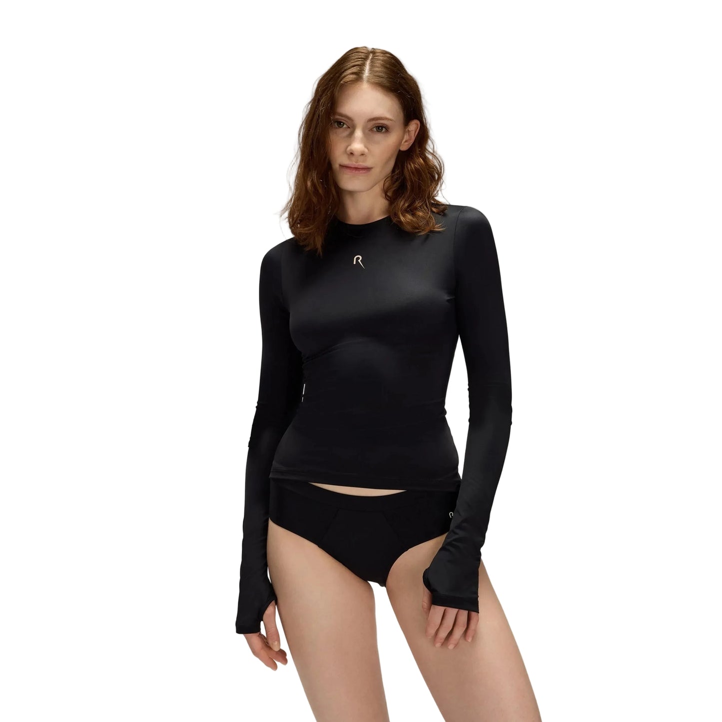Long Sleeve T-Shirt UPF50+ UV Swimwear Women - Vulcanic Black