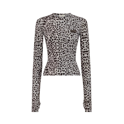 Long Sleeve T-Shirt UPF50+ UV Swimwear Women - Wave Foam Print