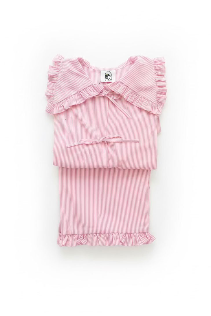 Pink Striped Pijama
