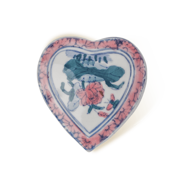 Portagioie cuore in ceramica
