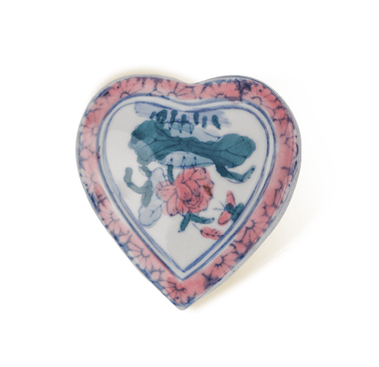 Portagioie cuore in ceramica